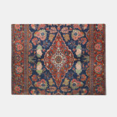 Persia Kaschan Lattice Red Medallian Fußmatte (Vorderseite)