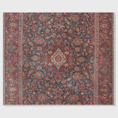 Persia Kurk Kashan Surreal Red Collage Geschenkpapier (Flach)