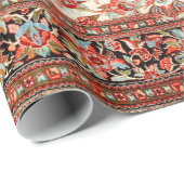 Persia Qum Tan Creme Red Geschenkpapier (Rolleneckpunkt)