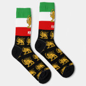 Persia Socks, Persian flag with Lion /Shah of Iran Socken (Rechts)