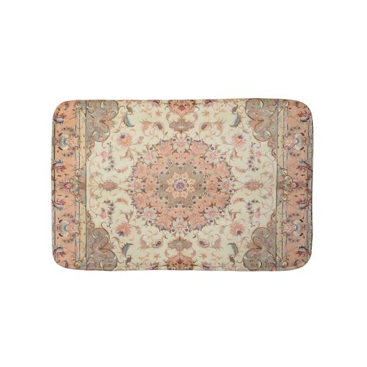 Persia Tabriz Blush Pfirsichpfirsich Badematte (Vorderseite)