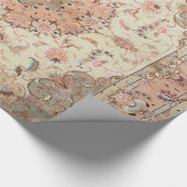 Persia Tabriz Blush Pfirsichpfirsich Geschenkpapier (Ecke)