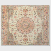 Persia Tabriz Blush Pfirsichpfirsich Geschenkpapier (Flach)
