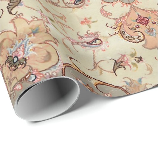 Persia Tabriz Blush Pfirsichpfirsich Geschenkpapier (Rolleneckpunkt)