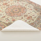 Persia Tabriz Blush Pfirsichpfirsich  Sherpadecke (3/4)