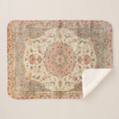 Persia Tabriz Blush Pfirsichpfirsich  Sherpadecke (Vorderseite (Horizontal))