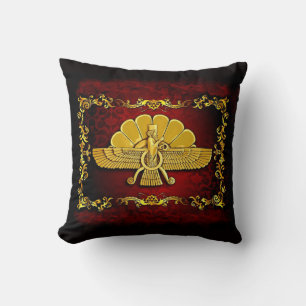 Persian Ahura Mazda Throw Pillow Kissen