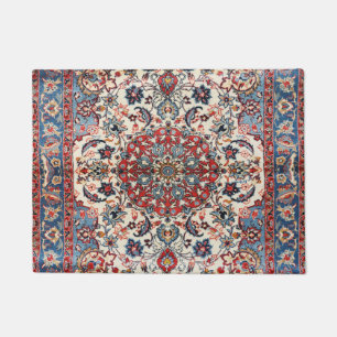 Persian Baby Blue Red Tan Fußmatte