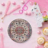 Persian Baby Blue Red Tan Pappteller (Party)