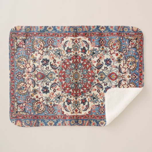 Persian Baby Blue Red Tan  Sherpadecke (Vorderseite (Horizontal))
