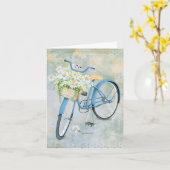 Persian Bike Basket Geburtstag Karte (Gelbe Blume)