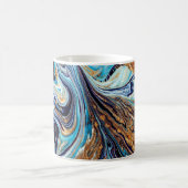 Persian Blue Agate: Oriental Luxury Texture Kaffeetasse (Mittel)