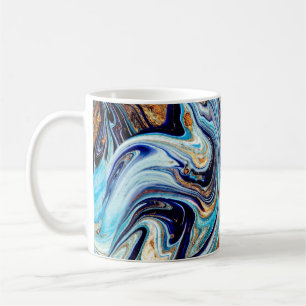 Persian Blue Agate: Oriental Luxury Texture Kaffeetasse