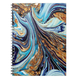 Persian Blue Agate: Oriental Luxury Texture Notizblock
