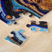Persian Blue Agate: Oriental Luxury Texture Puzzle (Seite)