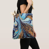 Persian Blue Agate: Oriental Luxury Texture Tasche (Von Nahem)