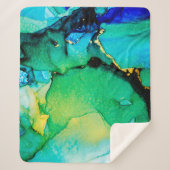 PERSIAN BLUE, chartreuse green. Very beautiful art Sherpadecke (Vorderseite)