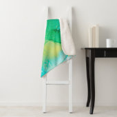 PERSIAN BLUE, chartreuse green. Very beautiful art Sherpadecke (Beispiel)