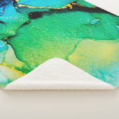 PERSIAN BLUE, chartreuse green. Very beautiful art Sherpadecke (3/4)