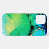 PERSIAN BLUE, Chartreuse grün. Sehr schöne Kunst Case-Mate iPhone Hülle (Rückseite (Horizontal))