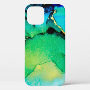 PERSIAN BLUE, Chartreuse grün. Sehr schöne Kunst Case-Mate iPhone Hülle