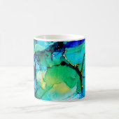 PERSIAN BLUE, Chartreuse grün. Sehr schöne Kunst Kaffeetasse (Mittel)