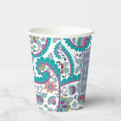 Persian Boteh Paisley 100th Birthday Party Paper C Pappbecher (Rechts)