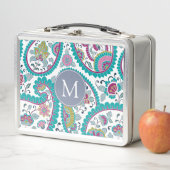 Persian Boteh Paisley Pattern Monogram Lunchbox (Beispiel)