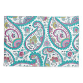 Persian Boteh Paisley Pattern Monogram Pillow case Kissenbezug (Rückseite)