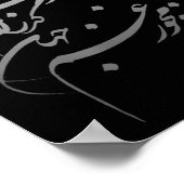 Persian Calligraphy Of Khayyam's Quote Poster (Ecke)