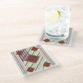 Persian Carpet Glasuntersetzer (Schrägansicht)