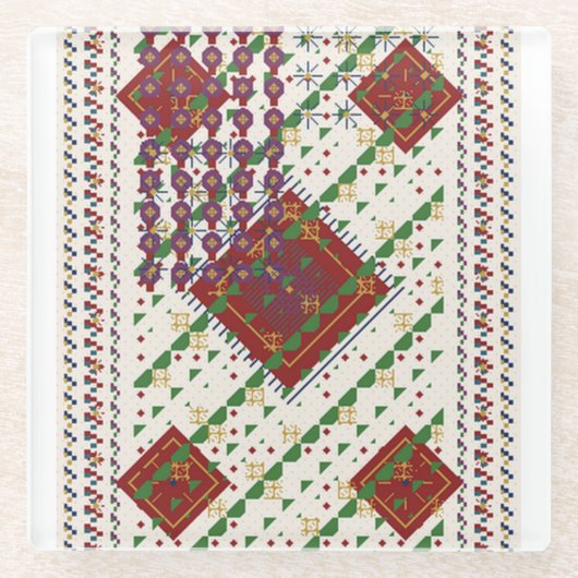 Persian Carpet Glasuntersetzer (Vorderseite)