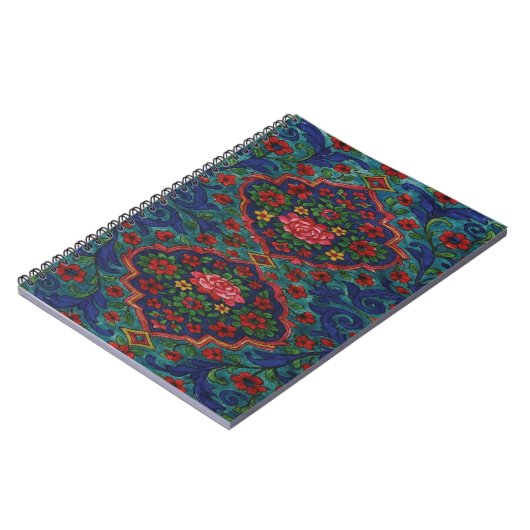 Persian Carpet Pattern Notebook – Elegant Traditio Notizblock (Linke Seite)