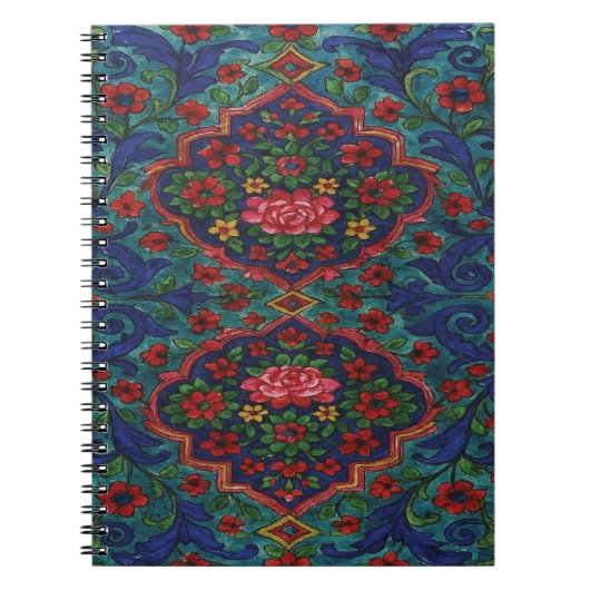 Persian Carpet Pattern Notebook – Elegant Traditio Notizblock (Vorderseite)