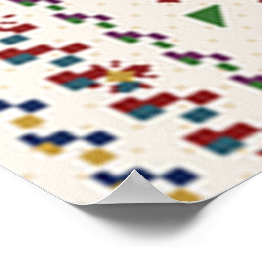 Persian Carpet Pattern Poster (Ecke)