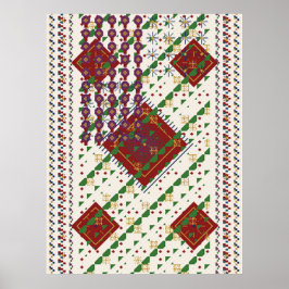 Persian Carpet Pattern Poster