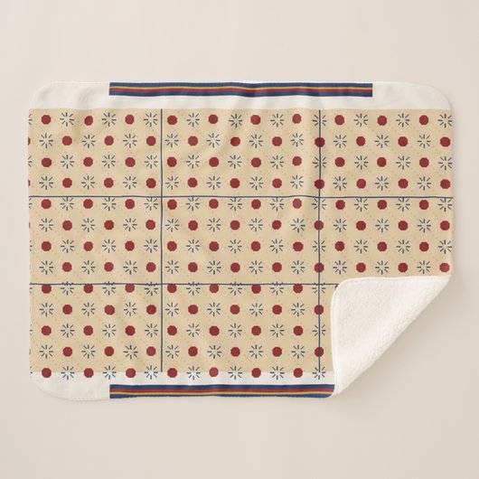 Persian Carpet Pattern Sherpadecke (Vorderseite (Horizontal))