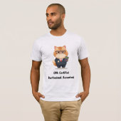 Persian Cat Accountant T-Shirt | Funny CPA Gift (Vorne ganz)