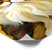 Persian Cat Animal Beauty Colorful Poster (Ecke)