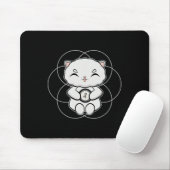 Persian Cat Anime Kitten Dyslexie Bewusstsein Mousepad (Mit Mouse)