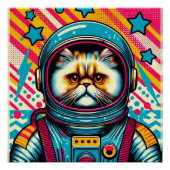 PERSIAN CAT-ASTRONAUT 4 POSTER (Vorderseite)