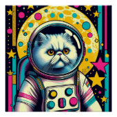 PERSIAN CAT-ASTRONAUT 5 POSTER (Vorderseite)