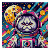 PERSIAN CAT-ASTRONAUT 8 POSTER (Vorderseite)