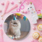 Persian Cat Birthday Party Pappteller (Party)