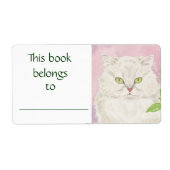Persian Cat book label (Vorne)