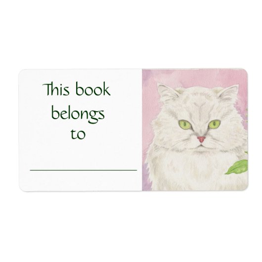 Persian Cat book label (Vorne)