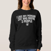Persian Cat Breed Sweatshirt (Vorderseite)