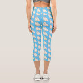 Persian cat cartoon illustration capri leggings (Rückseite)