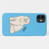 Persian cat cartoon illustration Case-Mate iPhone hülle (Rückseite (Horizontal))