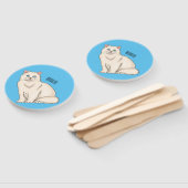 Persian cat cartoon illustration fächer (Non-assembled)